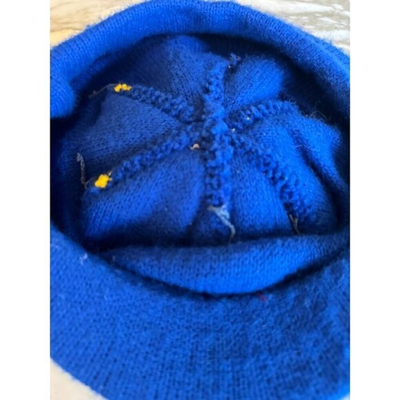 Vintage Notre Dame Knit Beanie Cap W/ Brim & Pom Pom - Picture 5 of 5